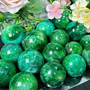 Esfera de Piedra Lunar Verde Natural, Bola de Cristal Pulida a Mano para Sanación, Meditación, Decoración del Hogar y Sanación con Cristales, Venta al por Mayor - Product Image 6