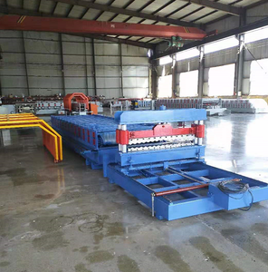 Nuevo diseño de maquinaria para doblar láminas de metal, máquina para fabricar láminas de techo de metal corrugado usado con <span class=keywords><strong>zinc</strong></span> - Product Image 6