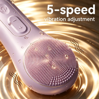 Travel-Size Electric Face Eyes Cleanser Portable Waterproof Silicone Cleansing Device Nose Deep-Clean Brush for Business Trip