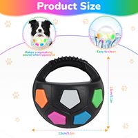 Équipement d'entraînement de lancer en plein air pour chiens de taille moyenne à grande, balle rebondissante multicolore pour chien