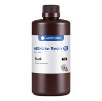 Résine ELEGOO type ABS V2, lavable à l'eau, 1 kg, 405 nm, photopolymère, haute résistance, faible odeur, pour impression 3D LCD DLP MSLA