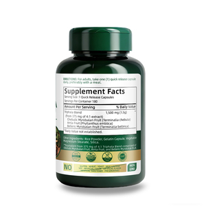Fabricant de capsules de Triphala à marque privée, complément alimentaire à base de plantes, pour soutenir le système immunitaire, la digestion et le soutien du côlon. - Product Image 4
