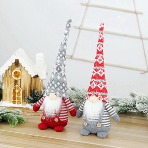 Figurine de gnome Tomte en peluche suédoise faite à la main, décoration de Noël pour la maison et cadeau de fête, poupée de table de Noël, elfe - Product Image 3
