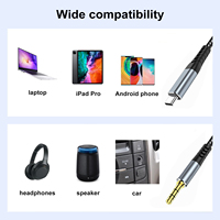 Nouveau produit 2026 : Câble audio Type-C vers 3,5 mm, adaptateur d'extension USB-C vers TRS tressé en OFC 99,99 % pour haut-parleur de voiture AUX