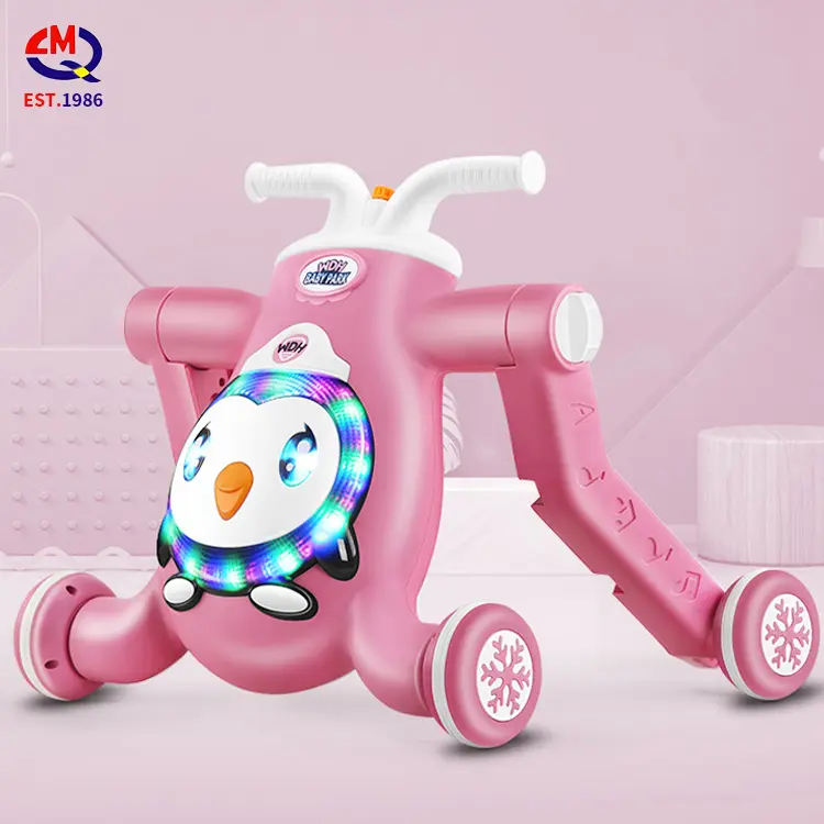 Pinguim modelo entretenimento iluminação de atividade, velocidade ajuste caminhão de atividade bebê com volante