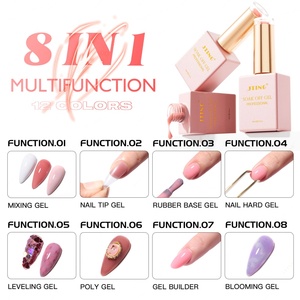 JTING Esmalte de Uñas en Gel Multifunción 8 en 1 con Efectos Universales, Mezcla y Difuminación, 12 Colores, Libre de Crueldad Animal, Gel Polivalente Autonivelante - Product Image 3