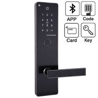 Tuya Wifi veya Ttlock Ble Uygulaması Akıllı Dijital Kilit Şifreli Kapı Kilidi Kartlı Anahtarsız Elektronik Kilit
