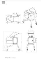 Machine à découper les légumes professionnelle en acier inoxydable, trancheuse et déchiqueteuse, capacité 500-2000 kg/h, 380V, pour restaurant centralisé