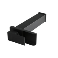 Keran Wastafel Air Terjun Modern Mewah ITALOMIX dari Baja Anti Karat Hitam, Termostatik, Satu Lubang, Pemasangan di Atas Meja