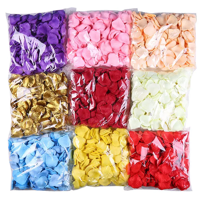 New Hot Top Quality Free Sample The True Type 100Pcs Artificial Rose Petals Decorative Wholesale In China