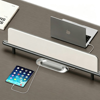 Poste de travail modulaire moderne pour personnel, bureau de direction haut de gamme, bureau d'entreprise avec écran, bureau informatique pour quatre personnes avec chaise