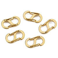 Acier inoxydable S Boucle Huit Double Tête Ressort Double Ouverture Homard Fermoir Shortener Bracelet Fermoirs et Fermetures Connecteur