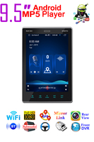 Radio Estéreo para Auto con Reproductor de DVD, Pantalla IPS Universal de 9.5 Pulgadas, 4 Núcleos, Unidad Principal Android, GPS, Amplificador, Carplay y Android Auto