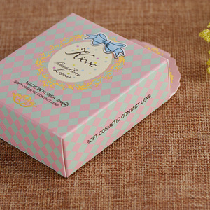 로고 프린트 콘택트 렌즈 종이 박스 컬러 콘택트 렌즈 박스 종이 화장품 콘택트 렌즈 패키지 - Product Image 5