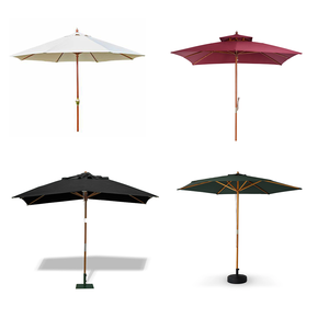 Parasol en bois avec mât central, couleur personnalisée, parasol en bois pour la plage, le jardin, l'extérieur, pour l'<span class=keywords><strong>Espagne</strong></span>, Yichang, Tetley's Heather Dew - Product Image 1