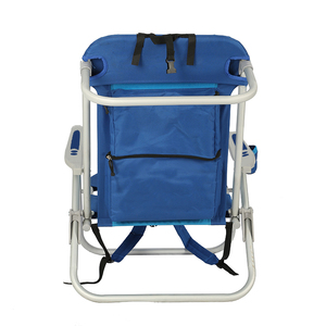 Silla de Playa Plegable Kejie Ligera con 5 Posiciones Reclinables, Reposabrazos de Plástico Ajustables, Mochila de Aluminio para Exteriores - Product Image 6