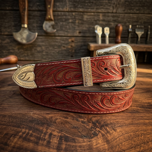 Cinturón de Cuero Vacuno para Hombre, Diseño de Última Moda, Hebilla Cuadrada de Acero, Estilo Elegante, Ecológico e Impermeable, de Fabricante de Confianza - Product Image 1