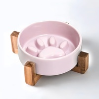 Fournitures pour animaux de compagnie, ensemble de bols en céramique vintage à glaçure réactive, bol pour nourriture pour chat, facile à nettoyer, récipient pour nourriture, bols pour chiots