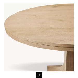 Fábrica de Muebles RHMAKER RH, Juego de Muebles de Comedor Personalizados de Estilo Americano DELPHINE ROUND, Mesa de Comedor de Madera Maciza para Villa - Product Image 2