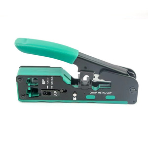 Đa chức năng Cat5/<span class=keywords><strong>6</strong></span> Mạng Cáp vũ nữ Thoát y & crimper RJ45 đi qua Kìm mềm Grip nhựa xử lý Uốn Tóc bồng công cụ cho mèo - Product Image 5