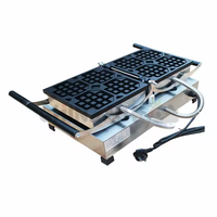 Prix usine Commercial Gaufrier 4 Pièces Turn-Over Square Electric Belgique Gaufrier