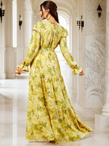 2026 nuovo arrivo Medio Oriente <span class=keywords><strong>abbigliamento</strong></span> musulmano Casual stampa floreale Abaya donna abito musulmano <span class=keywords><strong>femminile</strong></span> <span class=keywords><strong>abbigliamento</strong></span> <span class=keywords><strong>islamico</strong></span> - Product Image 4