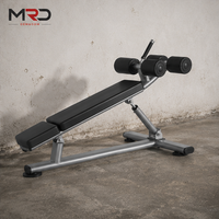 Banc Abdominal Réglable Inclinable pour Sit-ups et Haltères – Équipement d'Entraînement de Force pour le Core, Idéal Maison et Salle de Sport