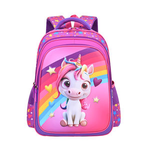 Zaino per studenti di nuova progettazione per ragazze 3D EVA Unicorn borsa da scuola di grande capacità per bambini Wirh matita - Product Image 1