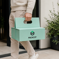 Individuelles Markenlogo Tragbare Magnetische Wein-Geschenkbox Faltbare Quadratische Verpackung Bedruckte Papier-Kartonagen