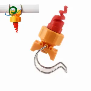 PP Plastik Benang Adjustable Spiral Clamp Semprotan Air Nozzle untuk Mencuci