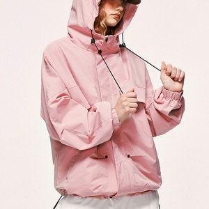 <b>Men's</b> <b>Lightweight</b> Windproof Outdoor Hiking Softshell Anorak Canvas Zip-Up Safari Windbreaker <b>Jacket</b> with Stand Collar and Hood - Product Image 4