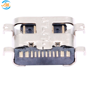 Connecteur femelle Molex à montage central <span class=keywords><strong>USB</strong></span> <span class=keywords><strong>Type</strong></span> <span class=keywords><strong>C</strong></span> 16 broches, simple rangée, en acier inoxydable, vertical, USB3.0 H3.11, personnalisable - Product Image 5