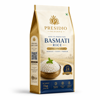 Sac personnalisé avec code unique pour riz Basmati, sac à huit soudures latérales avec code QR, emballage de riz de qualité supérieure