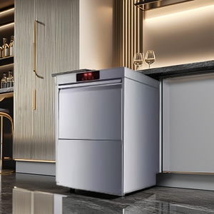Lavabicchieri Professionale in Acciaio Inox da Incasso, Lavastoviglie Sottobanco per Ristoranti e Hotel - Product Image 2