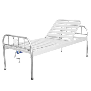 Hospital Economic Medical Examination Furniture Stainless Steel Adjustable ABS Crank Manual Patient Nursing Bed Prices