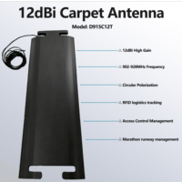Antena de alfombra flexible UHF RFID 7dBi 9dBi 12dBi de polarización lineal circular 902-928MHz para suelo, para almacenes Marathon