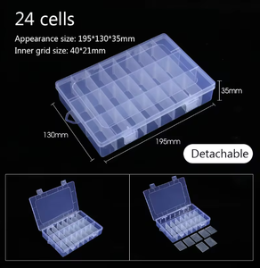 Ngăn nhựa trong suốt nhà bếp lưu trữ hộp đồ trang sức có thể điều chỉnh Organizer lưu trữ hộp trường hợp lưu trữ <span class=keywords><strong>container</strong></span> - Product Image 4