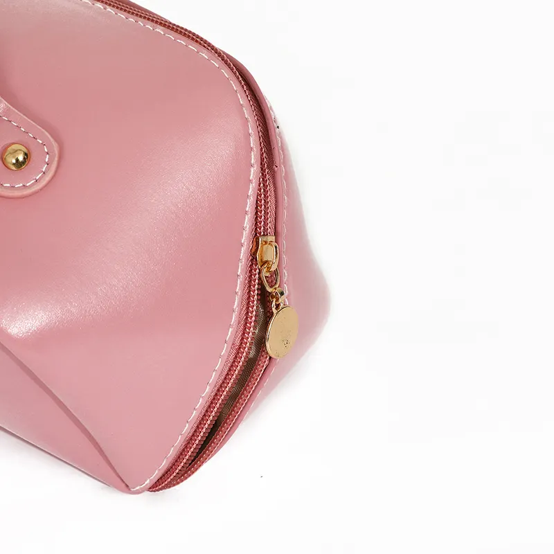 शीर्ष फैशन लक्जरी यात्रा पेशेवर गुलाबी कॉस्मेटिक मेकअप बैग पुन: प्रयोज्य कॉस्मेटिक बैग