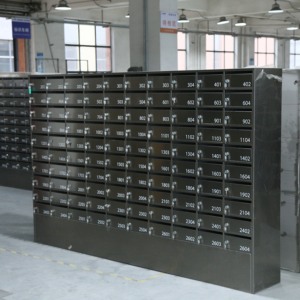 Factory Supply Modern Steel Cluster Mailbox Electronic Combination Lock Free-Standing Outdoor Parcel Lockers for Apartment - Product Image 5