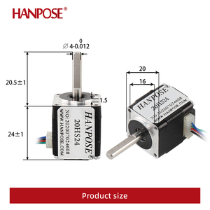มอเตอร์สเต็ปเปอร์ Hanpose Nema8 0.8A 0.01N.<span class=keywords><strong>m</strong></span> 1.8 องศา 20HS24 2 เฟส 4 สาย สำหรับอุปกรณ์ความงาม มอเตอร์สเต็ปเปอร์ขนาดเล็ก 20 - Product Image 3