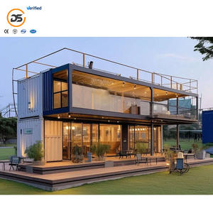 Conception personnalisée Restaurant préfabriqué portable modulaire Supermarché Café Café Café Panneau sandwich extérieur Maisons conteneurs en acier - Product Image 2