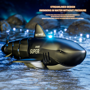 बच्चों के लिए युगलो मिनी 2.4 ग आरc नाव और जहाज जलरोधक शार्क खिलौना सिमुलेशन में यूएसबी केबल और बैटरी शामिल है - Product Image 5