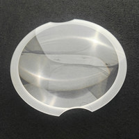 Accessoires d'éclairage de jardin à LED Moule en verre borosilicate Broyage 102mm Lentille optique biconvexe