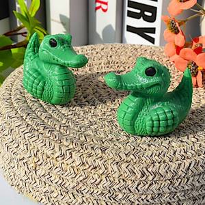 ของเล่นเป็ดจระเข้พิมพ์ 3 มิติจากวัสดุ PLA ของเล่นการ์ตูนเป็ดตลกสร้างสรรค์ ของขวัญสำหรับเด็ก ของตกแต่งบ้าน กล่องสุ่มของเล่นสำหรับเด็ก - Product Image 5