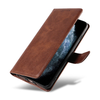 Funda Tipo Cartera de Cuero PU para iPhone 11 Pro Max - Funda con Soporte, 3 Ranuras para Tarjetas, Cierre Magnético y Carcasa Antigolpes