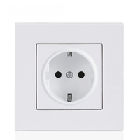 Prise murale double pôle PC intelligente standard européenne 3 voies/4 voies OEM ODM 10A/16A 220V, interrupteurs de prise électrique universels