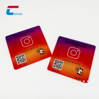 Acrylique NFC Google Ins Review Card QR Code NFC Google Review Plate pour Yelp/TripAdvisor/Instagram