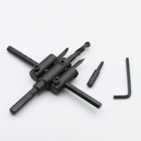 Foret à noyau en acier à haute teneur en carbone de 30 à 120 mm, meilleur vendeur, scie circulaire réglable, finition oxyde noir, bois, plastique