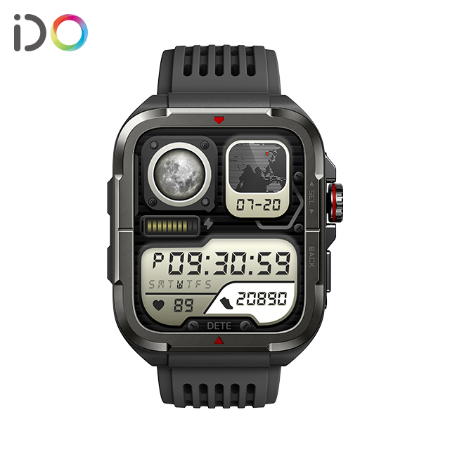 2024 Android IOS Fashion Smart Watch with Stress Monitoring Running Plan Activity Tracker Square Shape Connectivity