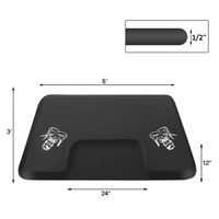 Coussin de chaise de coiffure semi-circulaire en plastique, silicone et métal de haute qualité, durable et polyvalent, pour produits de coiffure et soins capillaires